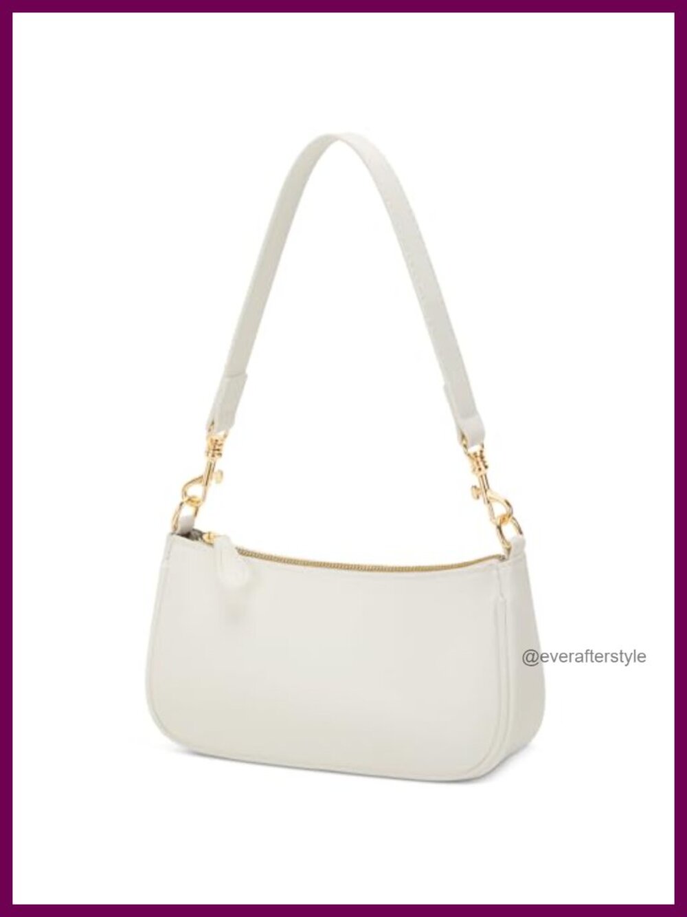Small PU Leather Shoulder Bag Mini Crossbody Purse Zipper Everyday